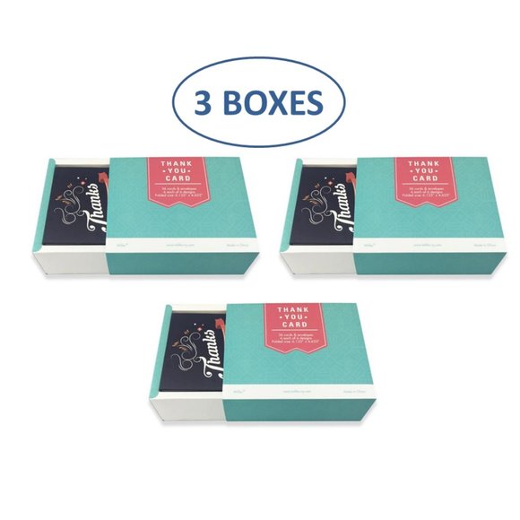 MILIKO UNIQUE DESIGN THANK YOU CARD (3 BOXES SET) - Picture 1 of 7